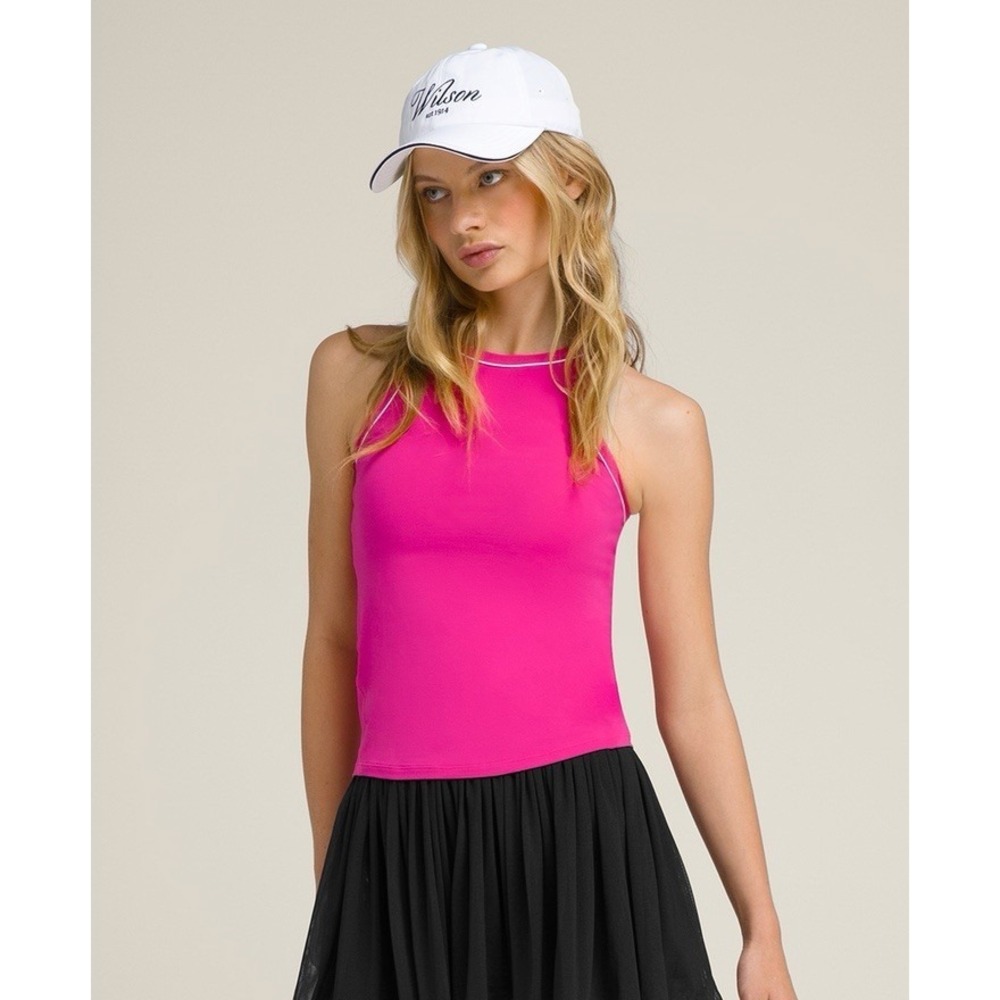 Wilson Fieldhouse Tank Lite Pink XS Racerback Tennis Athletic Top NWT